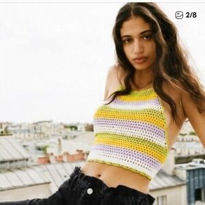 Zara Multicolor Striped Tank Top